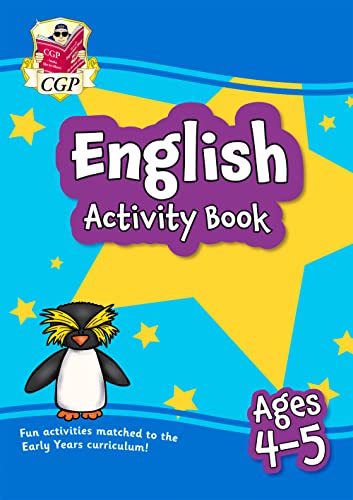 English Activity Book for Ages 4-5 (Reception) (CGP Reception Activity Books and Cards)